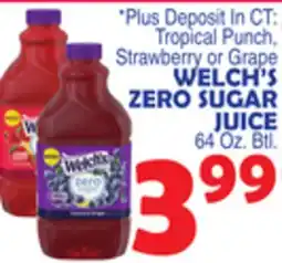 Bravo Supermarkets WELCH'S ZERO SUGAR JUICE offer