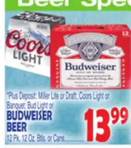 Bravo Supermarkets BUDWEISER BEER offer