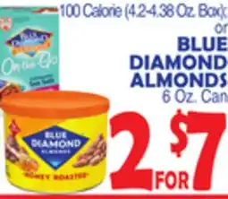 Bravo Supermarkets BLUE DIAMOND ALMONDS 6 Oz. Can offer