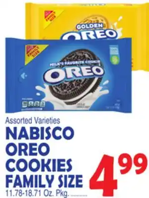 Bravo Supermarkets NABISCO OREO COOKIES FAMILY SIZE offer
