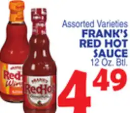 Bravo Supermarkets FRANK'S RED HOT SAUCE offer