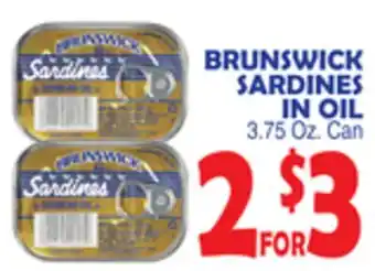 Bravo Supermarkets BRUNSWICK SARDINES IN OIL offer