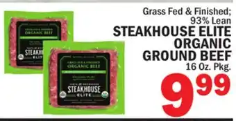 Bravo Supermarkets STEAKHOUSE ELITE ORGANIC GROUND BEEF offer