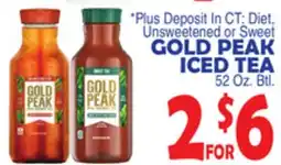Bravo Supermarkets GOLD PEAK ICED TEA offer