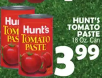 Bravo Supermarkets HUNT'S TOMATO PASTE offer