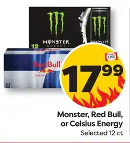 Weis Markets Monster, Red Bull, or Celsius Energy offer