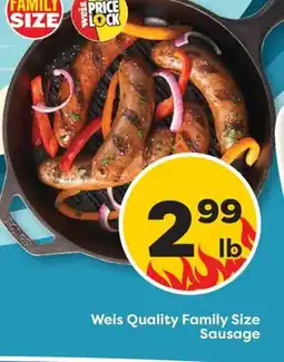Weis Markets Weis Quality Family Size Sausage offer