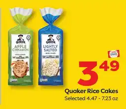 Weis Markets Quaker Rice Cakes offer