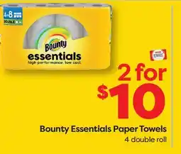 Weis Markets Bounty Essentials Paper Towels offer