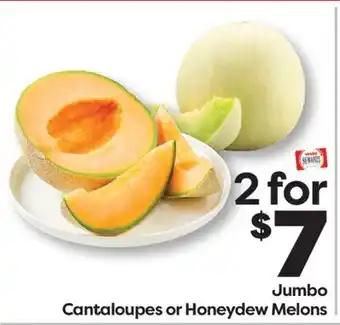 Weis Markets Jumbo Cantaloupes or Honeydew Melons offer