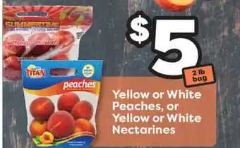 Weis Markets Yellow or White Peaches, or Yellow or White Nectarines offer