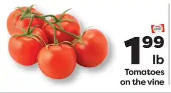 Weis Markets Tomatoes on the vine offer