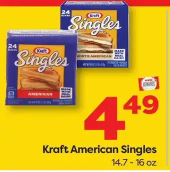 Weis Markets Kraft American Singles offer