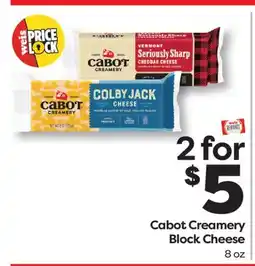 Weis Markets Cabot Creamery Block Cheese offer