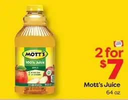 Weis Markets Mott's Juice offer
