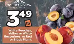 Weis Markets White Peaches, Yellow or White Nectarines, or Red or Black Plums offer
