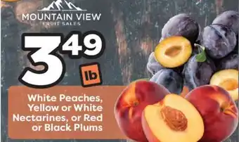 Weis Markets White Peaches, Yellow or White Nectarines, or Red or Black Plums offer