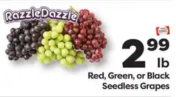 Weis Markets Red, Green, or Black Seedless Grapes offer