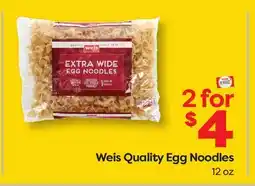 Weis Markets Weis Quality Egg Noodles offer