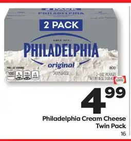 Weis Markets Philadelphia Cream Cheese Twin Pack offer