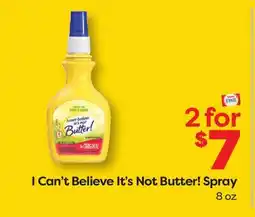Weis Markets I Can't Believe It's Not Butter! Spray offer