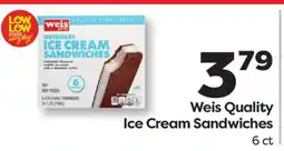Weis Markets Weis Quality Ice Cream Sandwiches offer
