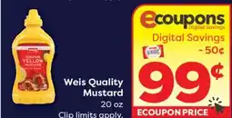 Weis Markets Weis Quality Mustard offer