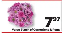Weis Markets Value Bunch of Carnations & Poms offer