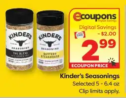 Weis Markets Kinder's Seasonings offer