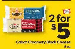Weis Markets Cabot Creamery Block Cheese offer