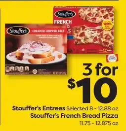 Weis Markets Stouffer's Entrees Selected 8 - 12.88 oz Stouffer's French Bread Pizza 11.75 - 12.875 oz offer