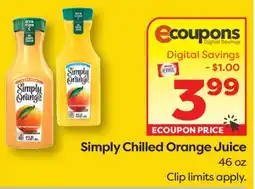 Weis Markets Simply Chilled Orange Juice offer