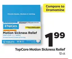 Weis Markets TopCare Motion Sickness Relief offer