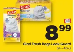 Weis Markets Glad Trash Bags Leak Guard offer