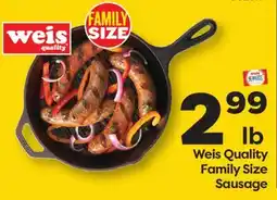 Weis Markets Weis Quality Family Size Sausage offer