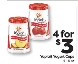 Weis Markets Yoplait Yogurt Cups offer