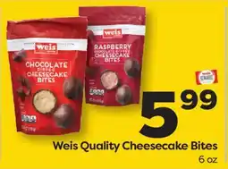 Weis Markets Weis Quality Cheesecake Bites offer