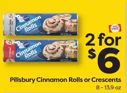 Weis Markets Pillsbury Cinnamon Rolls or Crescents offer