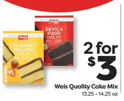 Weis Markets Weis Quality Cake Mix offer