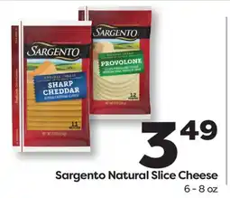 Weis Markets Sargento Natural Slice Cheese offer