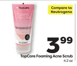Weis Markets TopCare Foaming Acne Scrub offer