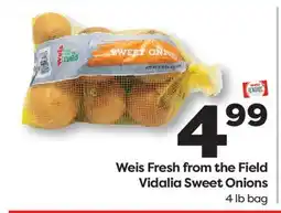 Weis Markets Weis Fresh from the Field Vidalia Sweet Onions offer