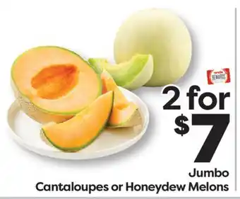 Weis Markets Jumbo Cantaloupes or Honeydew Melons offer