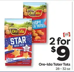 Weis Markets Ore-Ida Tater Tots offer