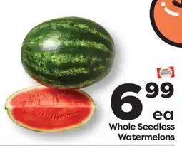 Weis Markets Whole Seedless Watermelons offer