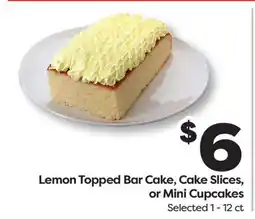 Weis Markets Lemon Topped Bar Cake, Cake Slices, or Mini Cupcakes offer