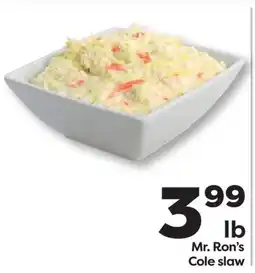 Weis Markets Mr. Ron's Cole slaw offer
