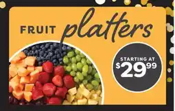 Weis Markets FRUIT platters offer