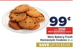 Weis Markets Weis Bakery Fresh Homestyle Cookies offer