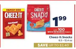 Weis Markets Cheez-It Snacks offer